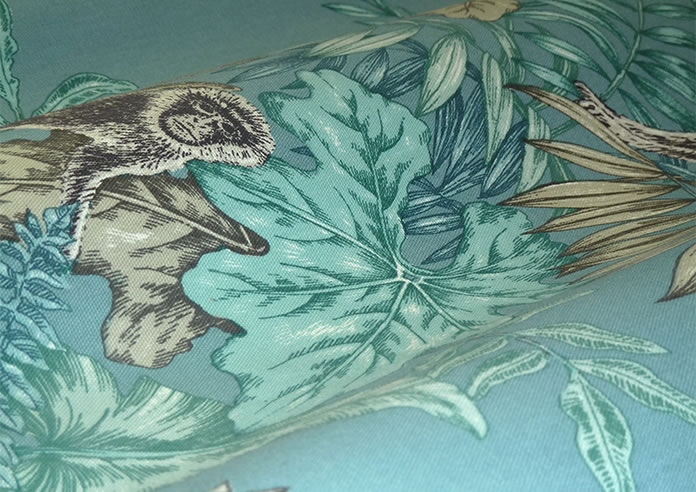 Monkeying Around, Lagoon - Made to Measure Curtains - Image 4